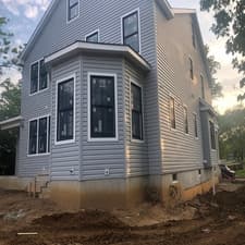 Blue siding transformation