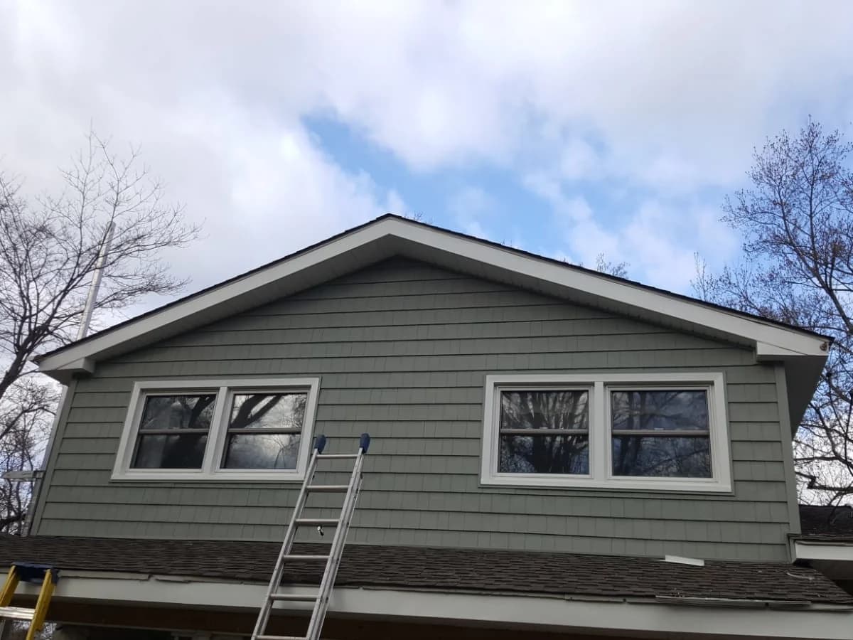 Cedar impression siding exterior